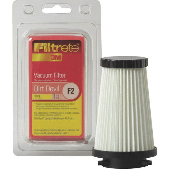 3M Filtrete Dirt Devil Type F2 HEPA Dynamite Quick Vac,Flip Stick,PowerReach Vacuum Filter