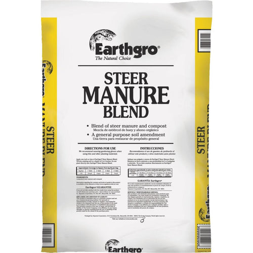 Earthgro 29 Lb. 1 Cu. Ft. 6 Sq. Ft. Coverage Steer Manure