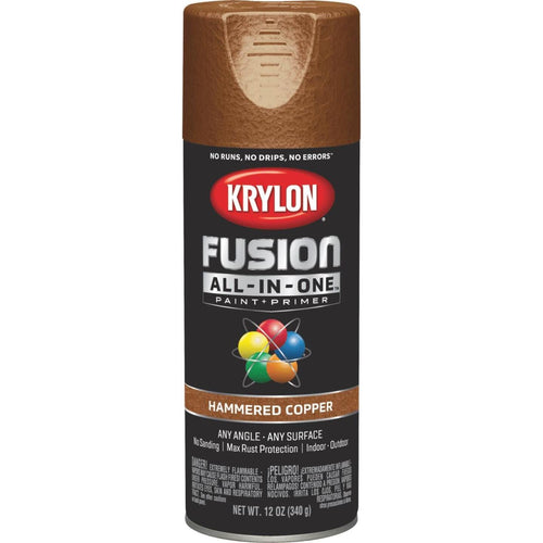 Krylon Fusion All-In-One Hammered Spray Paint & Primer, Copper