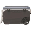 Igloo MaxCold Latitude 90 Qt. 2-Wheeled Cooler, Jet Carbon & Ice Blue