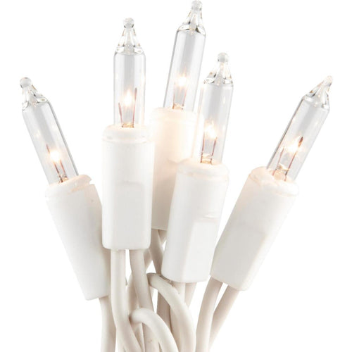 J Hofert Clear 300-Bulb Mini Incandescent Flashing Icicle Light Set with White Wire