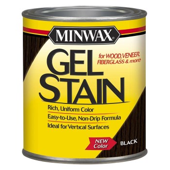 Minwax 660920000 Gel Stain, Black ~ Quart