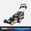 Worx Nitro 40V Cordless 21 Self-Propelled Lawn Mower with Brushless Motor and Rear Wheel Drive